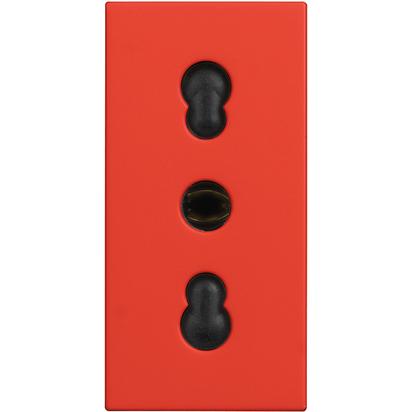 Classia - Red Socket - 1 module - Italian standart
