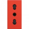 Classia - Red Socket - 1 module - Italian standart