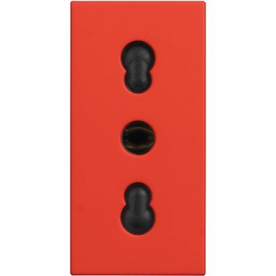 Classia - Red Socket - 1 module - Italian standart