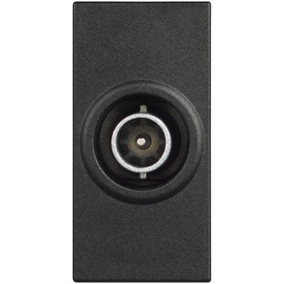 Classia Rozete TV melns 1 modulis CAUR 14dB (M-Connector)