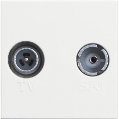 Classia white Socket TV-SAT STAR 2 modules