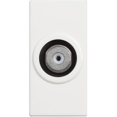 Classia white Socket TV 1 module F-CONNECTOR