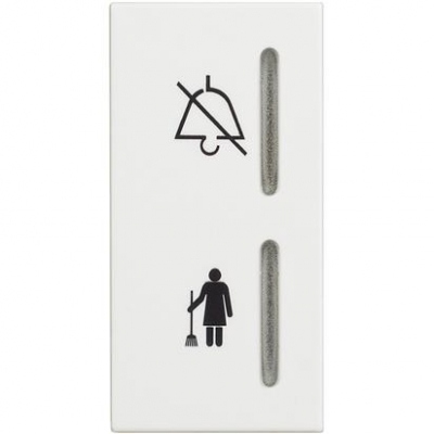 Classia white Hotel Switch 1-0-2 with indication(Do not disturb / Make bed)