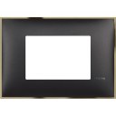 Classia рамка Итальянский стандарт - 3 модуля black gold