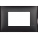 Classia рамка Итальянский стандарт - 3 модуля black satin