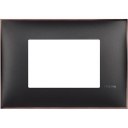 Classia рамка Итальянский стандарт - 3 модуля black nickel