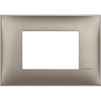 Classia рамка Итальянский стандарт - 3 модуля titanium metal