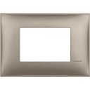 Classia рамка Итальянский стандарт - 3 модуля titanium metal