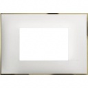 Classia Frame Italian standart - 3 modules white gold