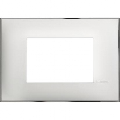 Classia Frame Italian standart - 3 modules white chrome