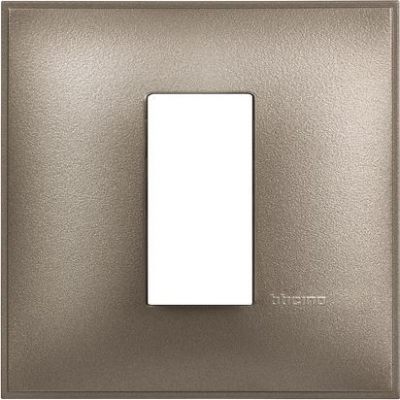 Classia Frame 1 gang titanium metal
