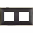Classia 2 местная рамка black gold