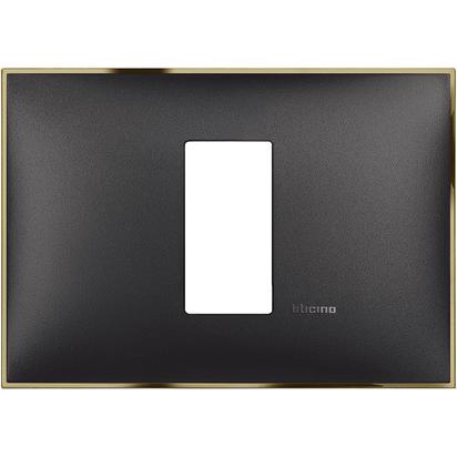 Classia Frame Italian standart - 1 module black gold