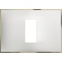Classia Frame Italian standart - 1 module white gold