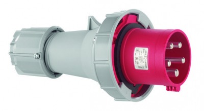 Вилка кабельная 4p 63a 400v, IP67, s43s35