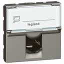 RJ45 socket Arteor - category 6 UTP - 8 contacts - 2 modules - magnesium