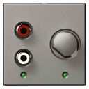 BUS RCA inputs Arteor - 2 modules - magnesium