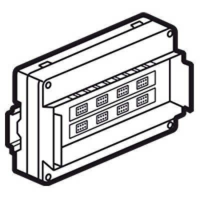 BUS audio/video node - for mixing sources - 6 DIN modules
