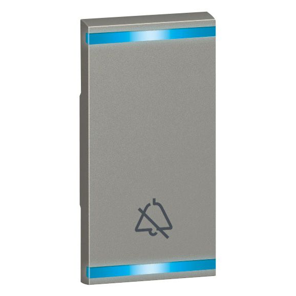 Square key cover Arteor - DO NOT DISTURB+PLEASE CLEAN THE ROOM - magnesium