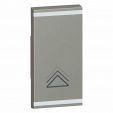 Square key cover Arteor BUS/SCS - dimmer symbol - 1 module - magnesium