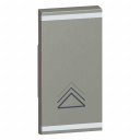 Square key cover Arteor BUS/SCS - dimmer symbol - 1 module - magnesium