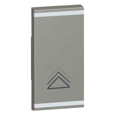 Square key cover Arteor BUS/SCS - dimmer symbol - 1 module - magnesium