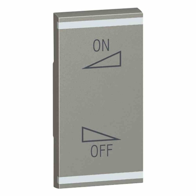 Square key cover Arteor BUS/SCS - regulation symbol - 1 module - magnesium