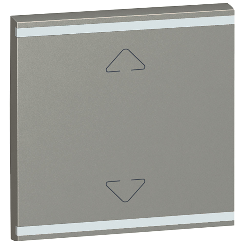 Square key cover Arteor BUS/SCS - Up/Down symbol - 2 modules - magnesium