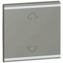 Square key cover Arteor BUS/SCS - Up/Down symbol - 2 modules - magnesium