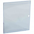Door - for Nedbox 6012 42 - transparent plastic blue tinted - polycarbonate