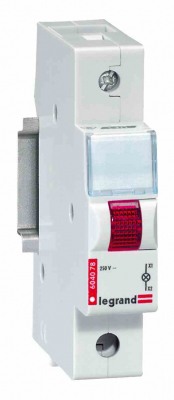 LED indicator 230 V~ - single - red - 1 module