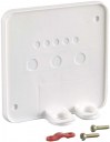 Base plate for appliance socket 2505010/ 110/ 210, IP44, grey