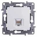 Niloe balts Rozete  1xRJ45 Cat5 UTP *