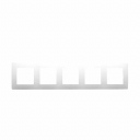 Plate Niloe - 5 gang - white