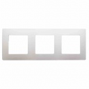 Plate Niloe - 3 gang - ivory