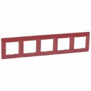 Plate Niloe - 5 gang - red