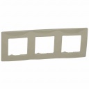 Plate Niloe - 3 gang - taupe