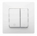 Niloe balts Dimmeris 1+1 (20-400W RC/RL)