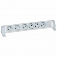 Multi-outlet extension for comfort - 6x2P+E orientable - w/o cord