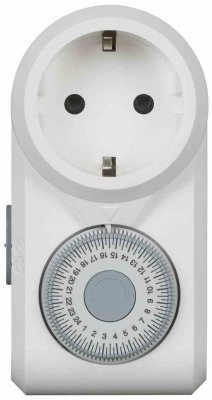 OmniRex T-Plug-in time switch-24-hour programme-German std-switching step 15 min