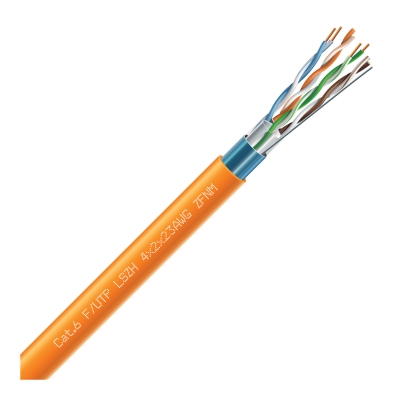 4x2x0.5  ZFNM  F/UTP Cat.6 LSZH (23AWG) - oranžs