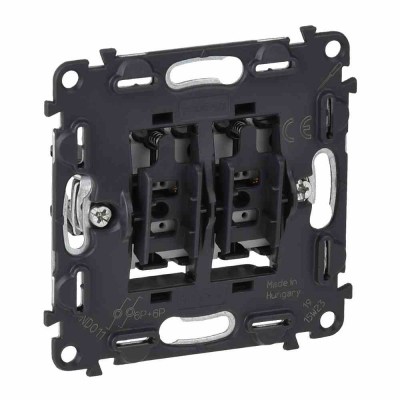 2-gang changeover push-button Valena In'Matic - 6 A 250 V~