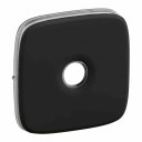 Cover plate Valena Allure - energy saving switch - black