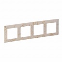 Plate Valena Life - 4 gang - royal ivory