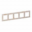 Plate Valena Life - 5 gang - royal ivory