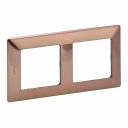Plate Valena Life - 2 gang - copper style