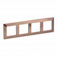 Plate Valena Life - 4 gang - copper style