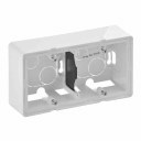 2-gang surface-mounting box Valena Life - 160 x 89 x 44.8 mm - white