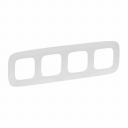 Valena Allure белая рамка 4 местная