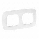 Plate Valena Allure - 2 gang - white zen